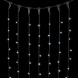 Светодиодный занавес с колпачком 1*9 м., 900 белых LED ламп, каучуковый черный провод, IP65, Beauty Led (LL901-1-2W) 