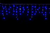 Светодиодная мерцающая бахрома 3*0.8 м., 220V, 100 синих LED ламп, прозрачный силикон, Winner Light (B.02.5T.100+)