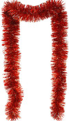 Мишура цвет красный, диаметр 50 мм., длина 2 м., ЕлкиТорг (M50red)