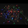 Светодиодная нить 6 м., 220V, 60 разноцветных LED ламп, контроллер, черный провод, Winner Light (m.01.5B.60-) 