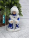 Снегурочка Русская Краса в синей с серебром шубе и шапке 30 см., Christmas DeLuxe (84667) 