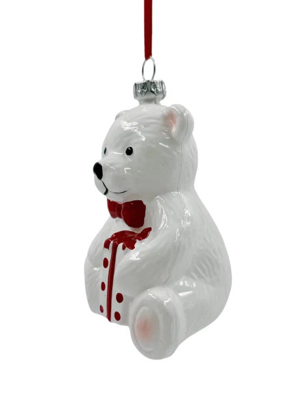 Новогоднее украшение Медвежонок Умка 10 см., Christmas DeLuxe (15033) 