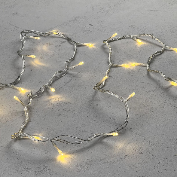 Светодиодная нить 100 шампань LED ламп, 10 м., 24В., прозрачный провод ПВХ, Beauty Led (PST100-10-1CH) 