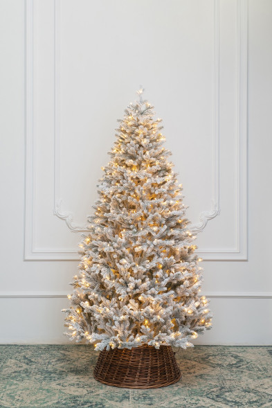 Искусственная елка Алтайская заснеженная 300 см., 885 теплых-белых Led ламп, 100% литая хвоя, ЕлкиТорг (203300) оптом