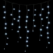 Светодиодная бахрома с колпачком 3,2*0,9 м., 168 белых LED ламп, мерцание, каучуковый черный провод, LTC (LL168BLW-1-2W) 
