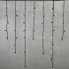 Светодиодная бахрома с колпачком 3,2*0,9 м., 168 белых LED ламп, мерцание, каучуковый черный провод, LTC (LL168BLW-1-2W) 