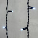 Светодиодная бахрома с колпачком 3,2*0,9 м., 168 белых LED ламп, мерцание, каучуковый черный провод, LTC (LL168BLW-1-2W) 