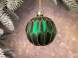 Набор стеклянных украшений Жаклин 80 мм., 12 шт., изумрудный, Christmas DeLuxe (86801) 