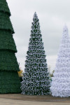 Уличная сосна Евро-2 зеленая c белыми кончиками 13 м., каркасная, Леска, Green Trees (GT13EVLESWK)