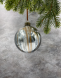 Набор стеклянных шаров Акварель темно-серая 100 мм., 4 шт., Christmas DeLuxe (13005) 