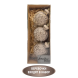 Набор пластиковых украшений Кассиопея 15 см, 3 шт., капучино, Christmas DeLuxe (89282) 