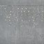 Светодиодная гирлянда бахрома 3,1*0,5 м., 150 теплых белых LED ламп, прозрачный провод ПВХ, LTC (PIL150-10-2WW)