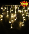 Электрическая гирлянда Бахрома 4м 250led теплый белый с бликами Winner (02.6Т.250WW)