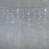 Светодиодная бахрома с колпачком 3,2*0,9 м., 180 холодных белых LED ламп, мерцание, прозрачный провод ПВХ, IP65, LTC (PIL180BLWCAP-10-2W)