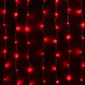Светодиодный занавес Роса 1.6*1.6 м., 256 красных LED ламп, прозрачный провод, Beauty Led (Curtain 256-10-R) 