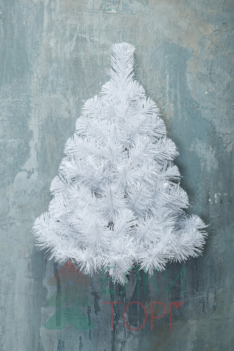 Искусственная елка Настенная белая 60 см., мягкая хвоя, ЕлкиТорг (106060) оптом оптом