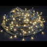 Светодиодная нить с мерцающим диодом 40 м., 24V, 400 теплых белых LED ламп, черный провод ПВХ, соединяемая, Winner Light (ww.01.6B.400+24v) 
