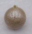 Шар новогодний 10 см., шампань глянцевый, пенопласт, Christmas DeLuxe (14973)