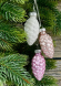 Набор стеклянных украшений Гроздь Шишек, 3 шт., 6 см., лилово-розовый, Christmas DeLuxe (89873) 