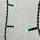 Светодиодная бахрома 3,1*0,5 м., 150 зеленых LED ламп, черный провод ПВХ, LTC (PIL150-11-2G) 