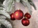 Набор стеклянных шаров Грааль 70 мм., 18 шт., красный, Christmas DeLuxe (14751) 