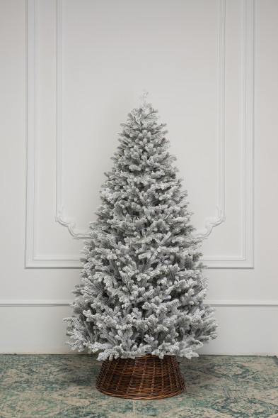 Искусственная елка Алтайская заснеженная 300 см., 885 холодных-белых Led ламп, 100% литая хвоя, ЕлкиТорг (177300) оптом