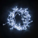 Светодиодная нить 100 холодных белых LED ламп, 10 м., 24В., прозрачный провод ПВХ, LTC (PST100-10-1W) 