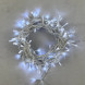 Светодиодная нить 100 холодных белых LED ламп, 10 м., 24В., прозрачный провод ПВХ, LTC (PST100-10-1W) 