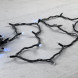 Светодиодная гирлянда Sealed с супер-мерцанием 10 м., 220V ., 75 холодных белых LED ламп, черный каучук, LTC (LL75ABL-1-2W) 