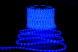 Дюралайт светодиодный 2-х проводной, диаметр 13 мм., 220В, синие LED лампы 36 шт на 1 м., бухта 100 м., матовый, статика, Teamprof (TPF-DL-2WHM-100-240-B) 