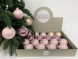 Набор стеклянных шаров Розовый пунш 70 мм., 18 шт., нежно-розовый, Christmas DeLuxe (86793) 