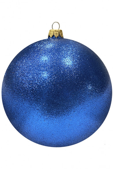 Шар пластиковый Искристый, 115 мм., 1 шт., синий, ПромЕлка (ШИПЛ-115Blue) оптом