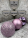 Набор стеклянных шаров Лавандовый микс 42 шт., Christmas De Luxe (87168) 