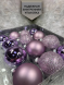 Набор стеклянных шаров Лавандовый микс 42 шт., Christmas De Luxe (87168) 
