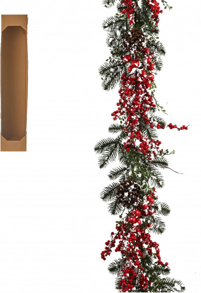 Гирлянда Айден с ягодами 180 см., House of Seasons  (84055) 