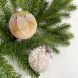 Набор стеклянных шаров Райский сад 80 мм., 12 шт., песочный, Christmas DeLuxe (86802)  