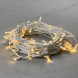 Светодиодная гирлянда с колпачком 75 теплых белых LED ламп 10 м., 24В., белый каучуковый провод, IP65, LTC (LL75-8-1WW) 