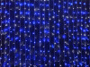 Светодиодный облегченный занавес 2*1.5 м., 220V, 300 сине-белых LED ламп, прозрачный ПВХ провод, Rich LED (RL-CS2*1.5-T/BW)