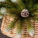 Корзина для декорирования подставки 28х65 см., светло-коричневая, Christmas DeLuxe (83792) 