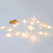 Электрогирлянда "Пробка" 10 тёплых LED ламп РОСА, серебристый провод, 1 м., на бат., VEGAS(55128) 