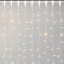 Светодиодный занавес с колпачком 2*3 м., 600 теплых белых LED ламп, с мерцанием белого диода, 220В., прозрачный провод ПВХ, IP65, LTC (PCL602BLWCAP-10-2WW)