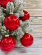 Набор стеклянных шаров Алые паруса 80 мм., 9 шт., Christmas DeLuxe (13879) 