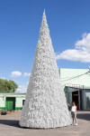 Уличная елка Русская белая 18 м., каркасная, ПВХ, Green Trees (GT18RUSPVCW)