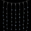 Светодиодный занавес Sealed с супер-мерцанием 2*3 м., 220V., 600 холодных белых LED ламп, черный каучук, Beauty Led (LL602ABL-1-2W)