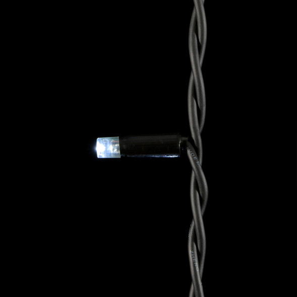 Светодиодный занавес Sealed с супер-мерцанием 2*3 м., 220V., 600 холодных белых LED ламп, черный каучук, Beauty Led (LL602ABL-1-2W) 