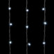 Светодиодный занавес Sealed с супер-мерцанием 2*3 м., 220V., 600 холодных белых LED ламп, черный каучук, Beauty Led (LL602ABL-1-2W) 