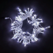 Светодиодная гирлянда с колпачком 100 холодных белых LED ламп 10 м., 24В., прозрачный провод ПВХ, IP65, LTC (PST100CAP-10-1W) 