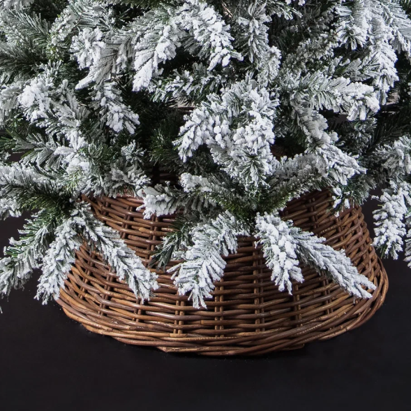 Корзина для декорирования подставки 28х65 см., коричневая, Christmas DeLuxe (83793) 