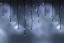 Светодиодная бахрома 108 холодных белых LED ламп, 3*0.6 м., 220В, мерцание, черный резиновый провод, Teamprof (TPF-i3*0.6F-RB/W) 