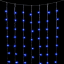 Светодиодный занавес 2*2 м., 400 синих LED ламп, облегченный, прозрачный провод ПВХ, LTC (PCL400NOT-10-2B)